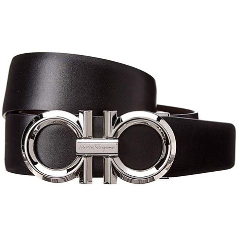 replica black ferragamo belt with silver buckle|authentic salvatore ferragamo belt.